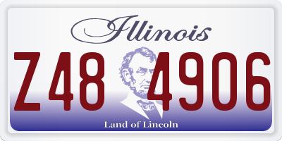 IL license plate Z484906