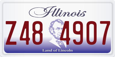 IL license plate Z484907