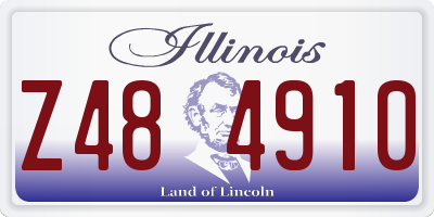 IL license plate Z484910