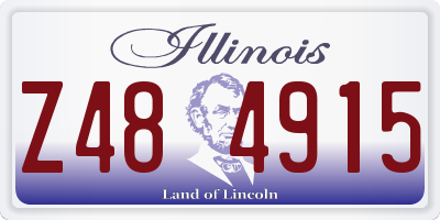 IL license plate Z484915