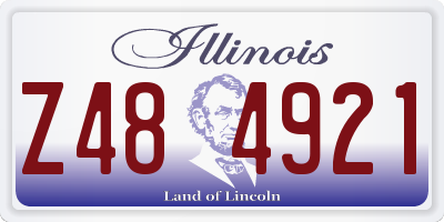 IL license plate Z484921