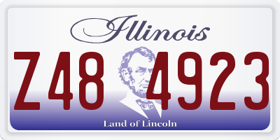 IL license plate Z484923