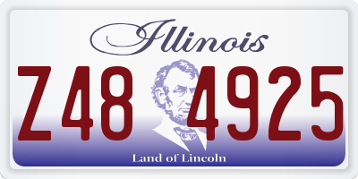 IL license plate Z484925