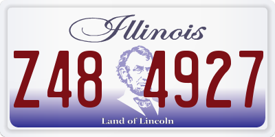 IL license plate Z484927