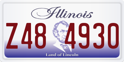IL license plate Z484930