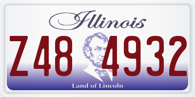 IL license plate Z484932