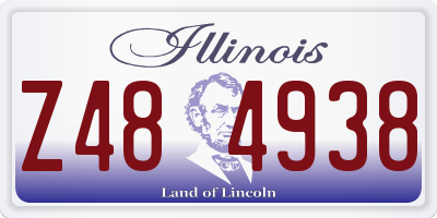 IL license plate Z484938