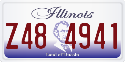 IL license plate Z484941