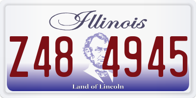 IL license plate Z484945