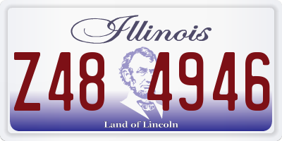 IL license plate Z484946