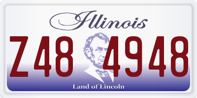 IL license plate Z484948