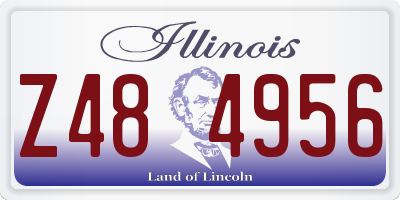 IL license plate Z484956