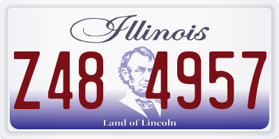 IL license plate Z484957