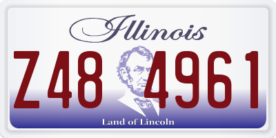 IL license plate Z484961