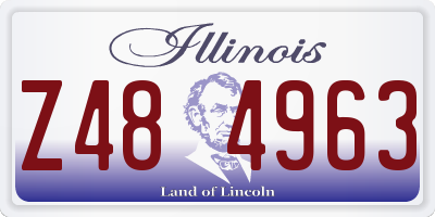 IL license plate Z484963