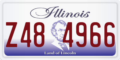 IL license plate Z484966
