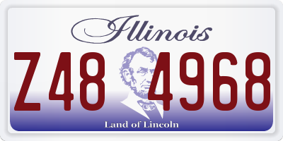 IL license plate Z484968