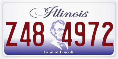 IL license plate Z484972