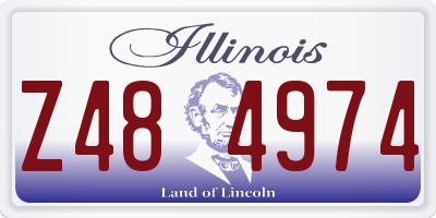 IL license plate Z484974