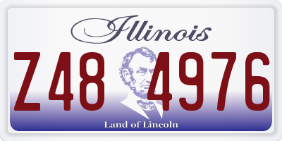 IL license plate Z484976