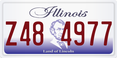 IL license plate Z484977