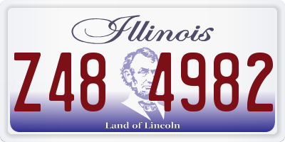 IL license plate Z484982
