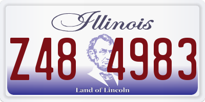 IL license plate Z484983