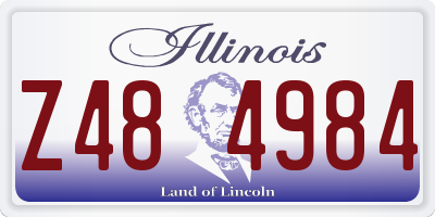 IL license plate Z484984