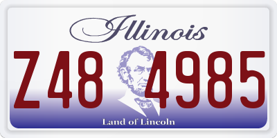 IL license plate Z484985