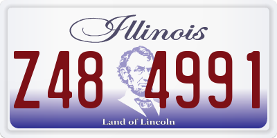 IL license plate Z484991