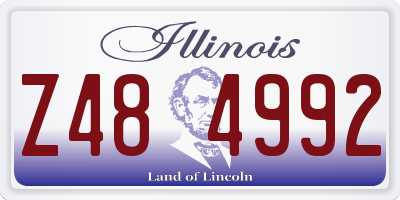 IL license plate Z484992