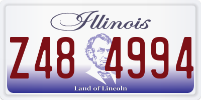 IL license plate Z484994