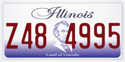 IL license plate Z484995