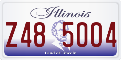 IL license plate Z485004