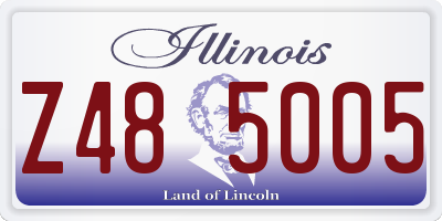 IL license plate Z485005