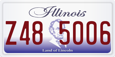 IL license plate Z485006