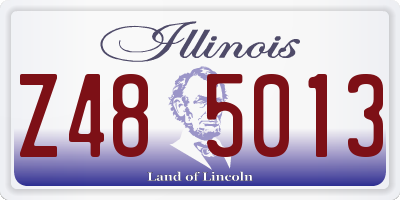IL license plate Z485013
