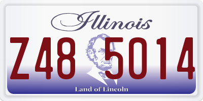 IL license plate Z485014