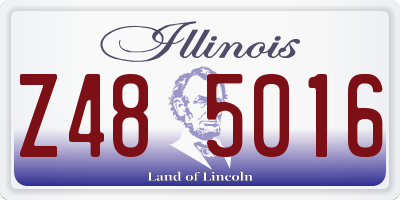 IL license plate Z485016