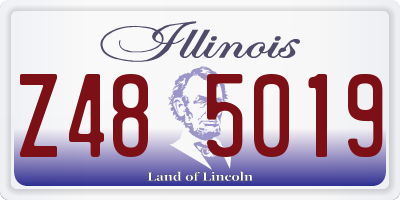 IL license plate Z485019