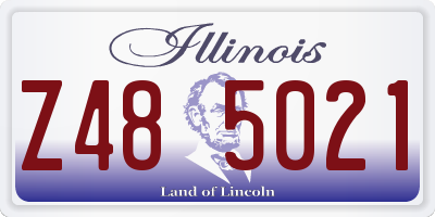 IL license plate Z485021