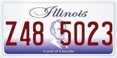 IL license plate Z485023