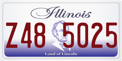 IL license plate Z485025