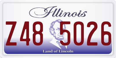 IL license plate Z485026