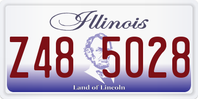 IL license plate Z485028