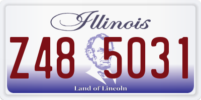 IL license plate Z485031
