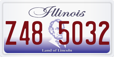 IL license plate Z485032