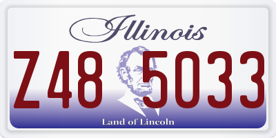 IL license plate Z485033