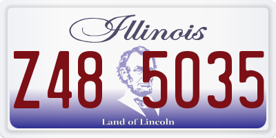 IL license plate Z485035