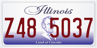 IL license plate Z485037